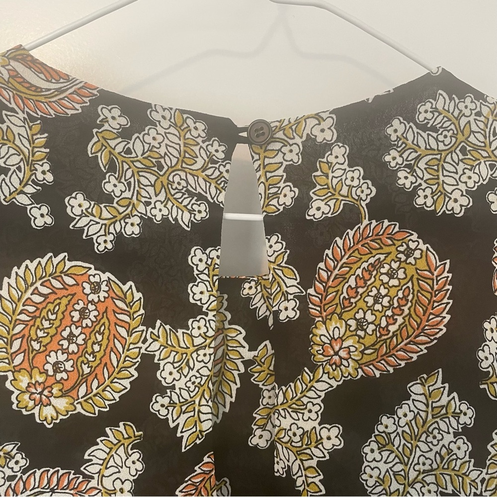 Reformation Black and Gold Patterned Women's Top - Picture 4 of 5